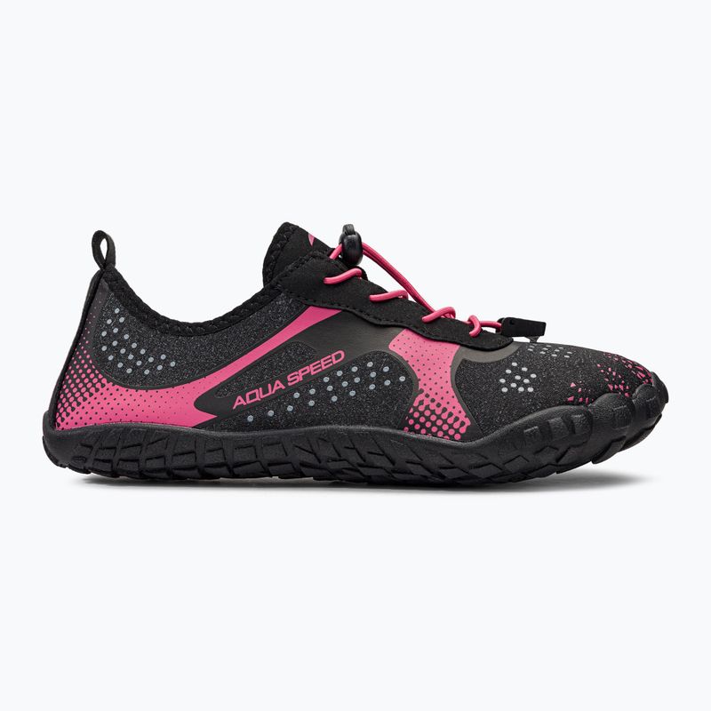 Damen Wasserschuhe AQUA-SPEED Nautilus schwarz-rosa 637 2