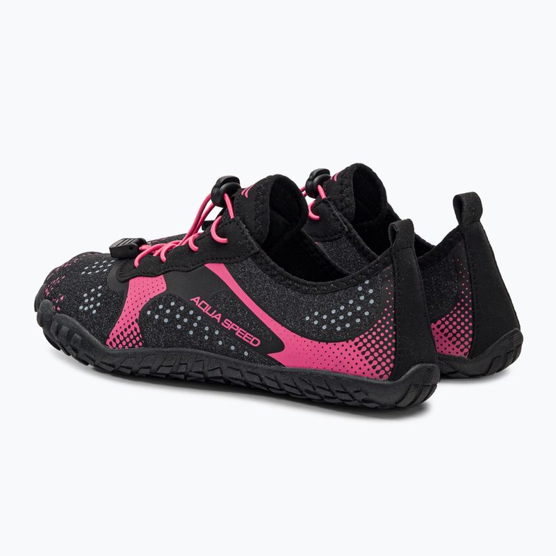 Damen Wasserschuhe AQUA-SPEED Nautilus schwarz-rosa 637 3