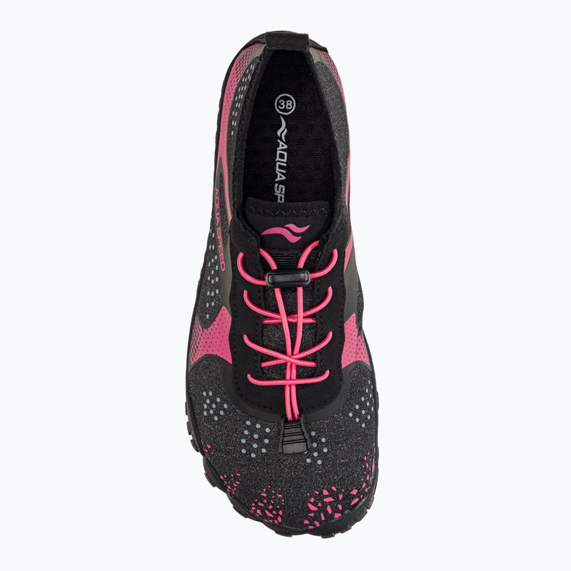 Damen Wasserschuhe AQUA-SPEED Nautilus schwarz-rosa 637 6