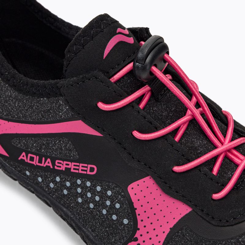 Damen Wasserschuhe AQUA-SPEED Nautilus schwarz-rosa 637 8