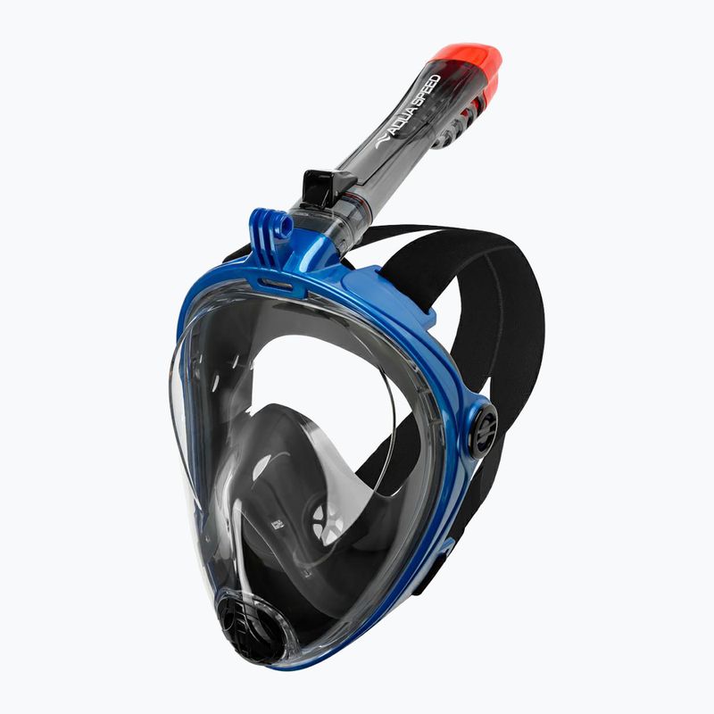 AQUA-SPEED Spectra 2.0 Vollgesichtsmaske zum Schnorcheln schwarz/blau 2