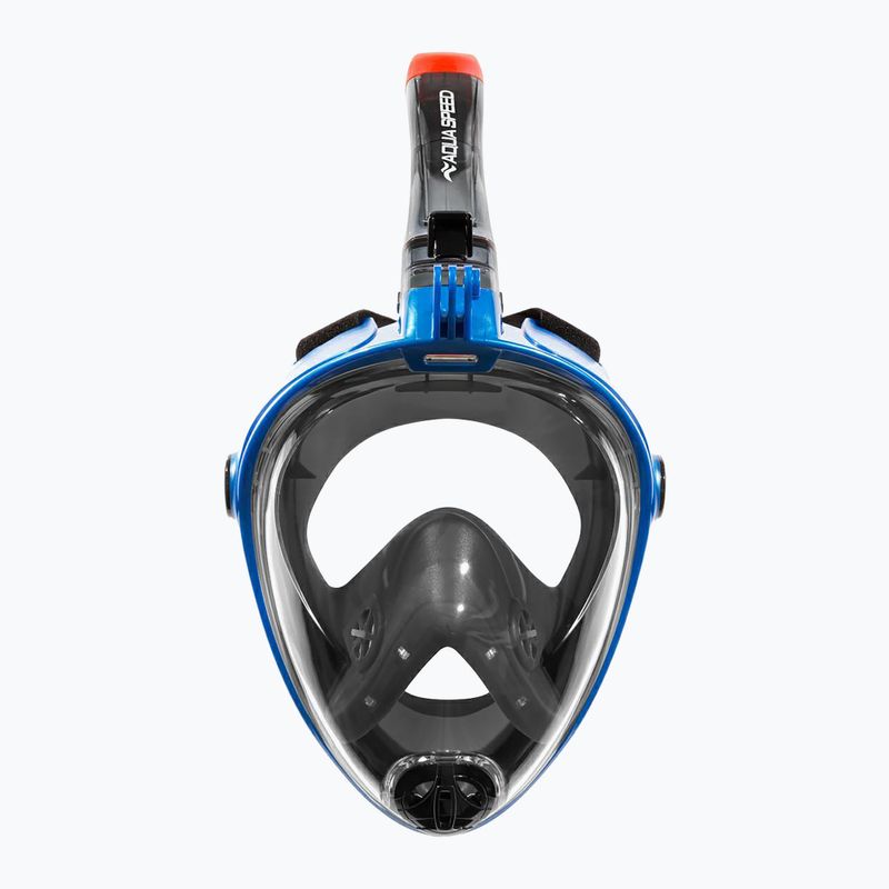 AQUA-SPEED Spectra 2.0 Vollgesichtsmaske zum Schnorcheln schwarz/blau 3