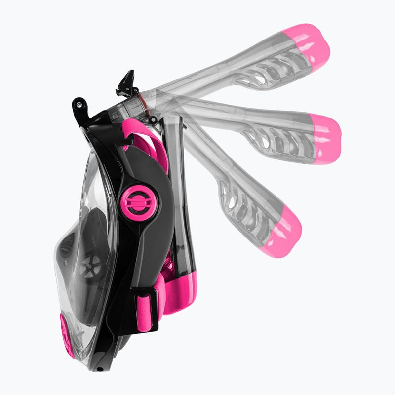 AQUA-SPEED Spectra 2.0 Vollgesichtsmaske zum Schnorcheln schwarz/rosa 4