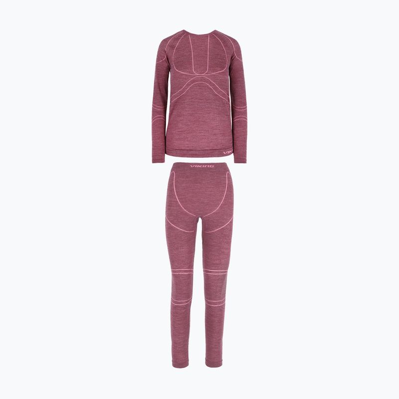 Damen Thermounterwäsche-Set Viking Lan Pro claret/light pink