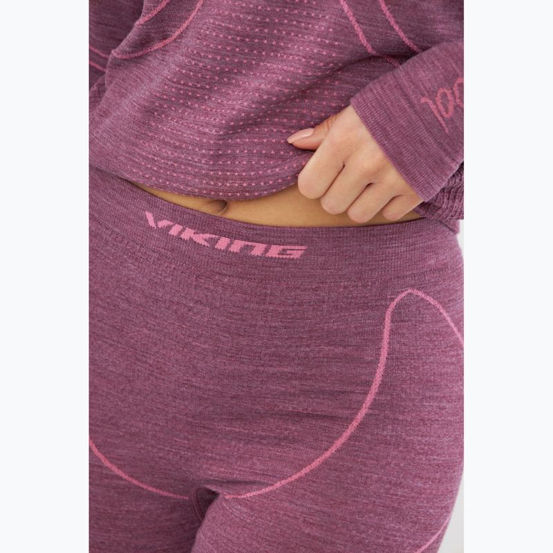 Damen Thermounterwäsche-Set Viking Lan Pro claret/light pink 9