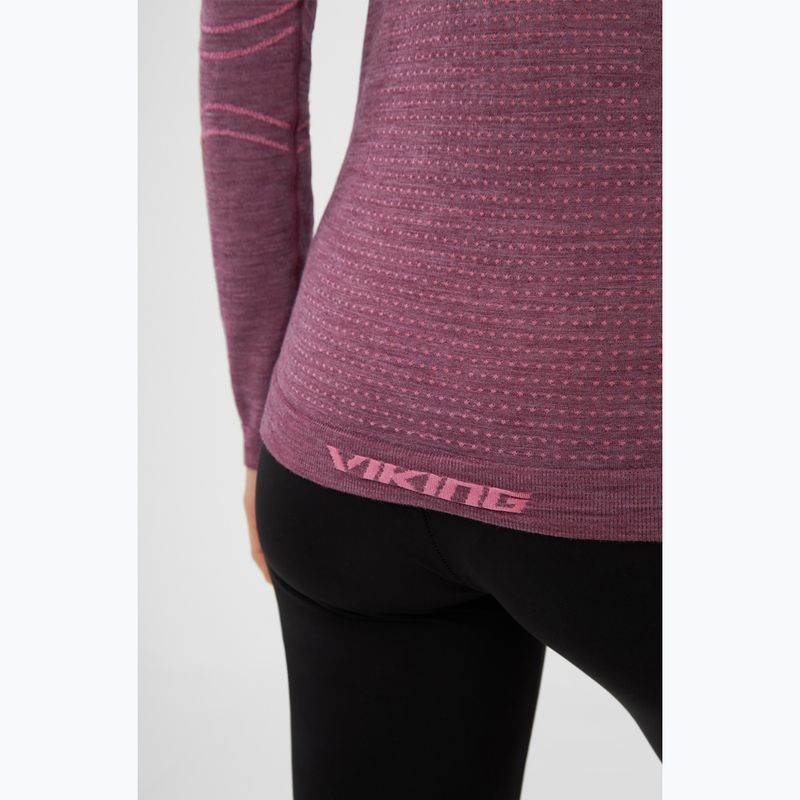 Damen Thermoaktivshirt Viking Lan Pro claret/light pink 6