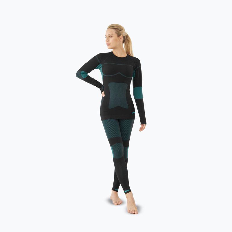 Damen-Thermo-Unterwäsche-Set Viking Ilsa black/turquoise 7