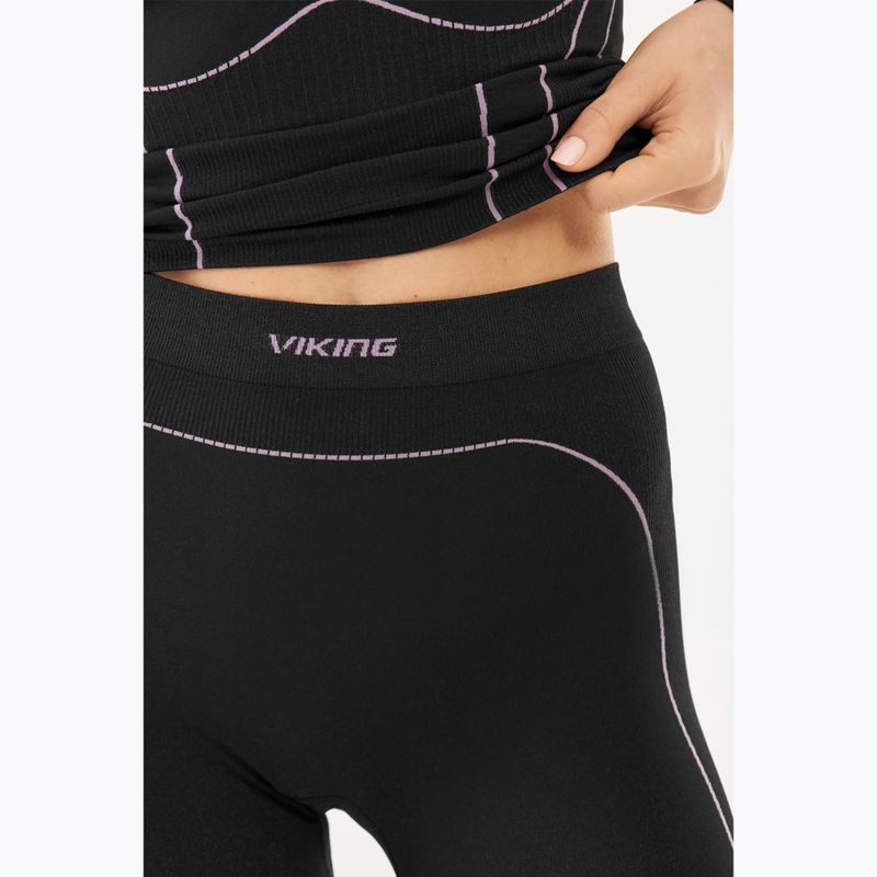 Damen Thermohose Viking Etna 2.0 black/purple 4