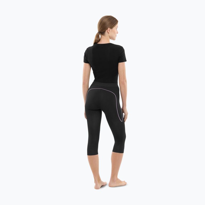 Damen Thermo-Leggings Viking Etna 2.0 3/4 black/purple 3