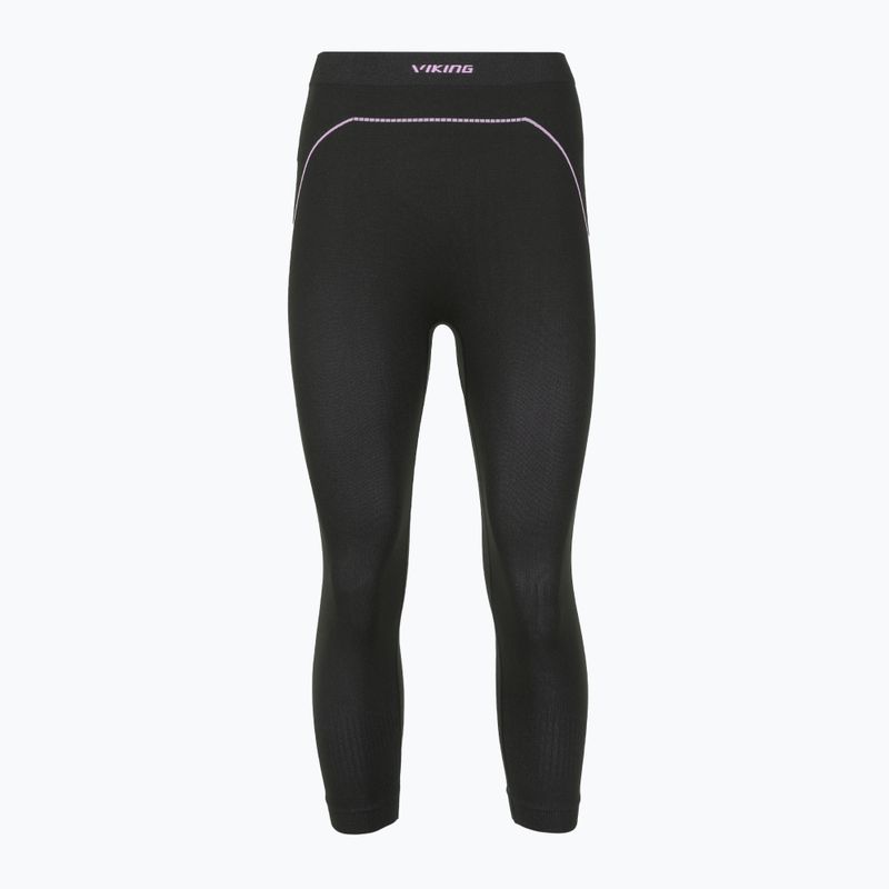 Damen Thermo-Leggings Viking Etna 2.0 3/4 black/purple 7
