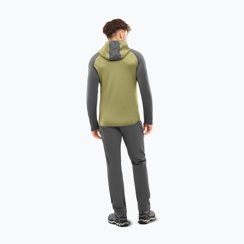 Herren-Trekkingsweatshirt Viking Birger Hoodie olive/dark grey 2