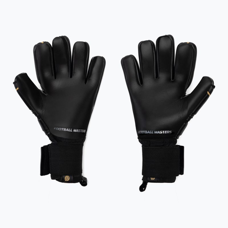 Football Masters Spannung Plus NC v 4.0 Torwarthandschuhe schwarz und gold 1169-4 2