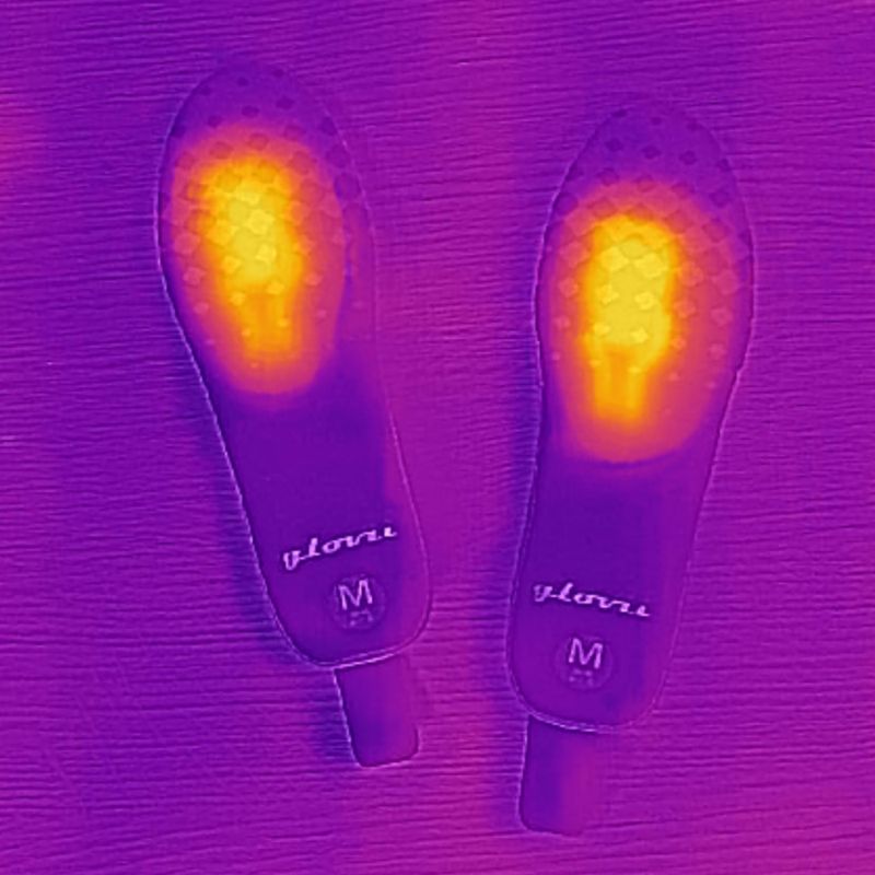 Glovia GW2 beheizte Skischuheinlagen mit Fernbedienung schwarz 15