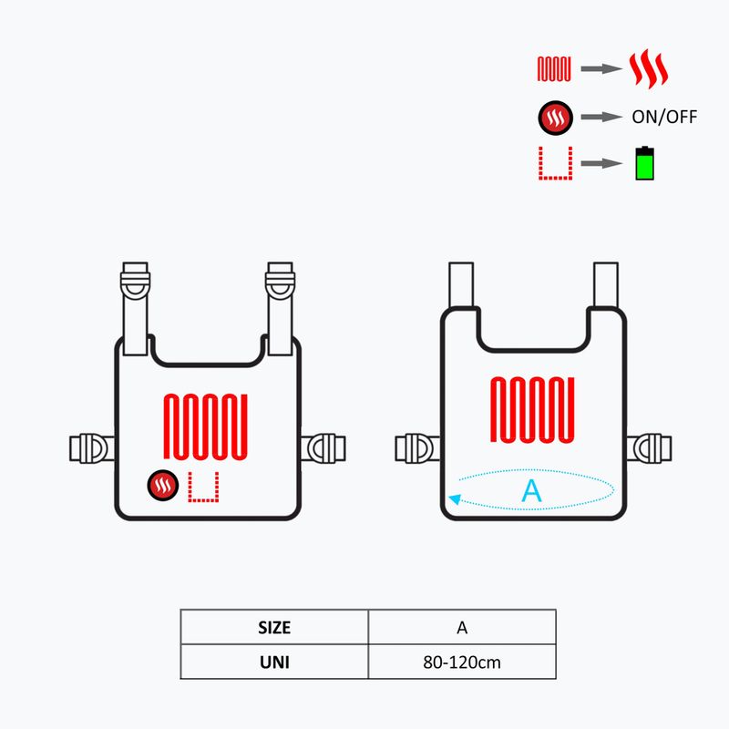 Glovii GV1 Heizweste schwarz 9