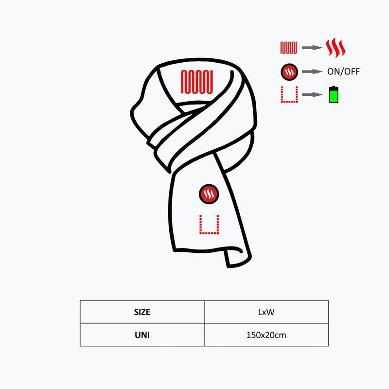 Glovii GA1B Heizschal schwarz 9