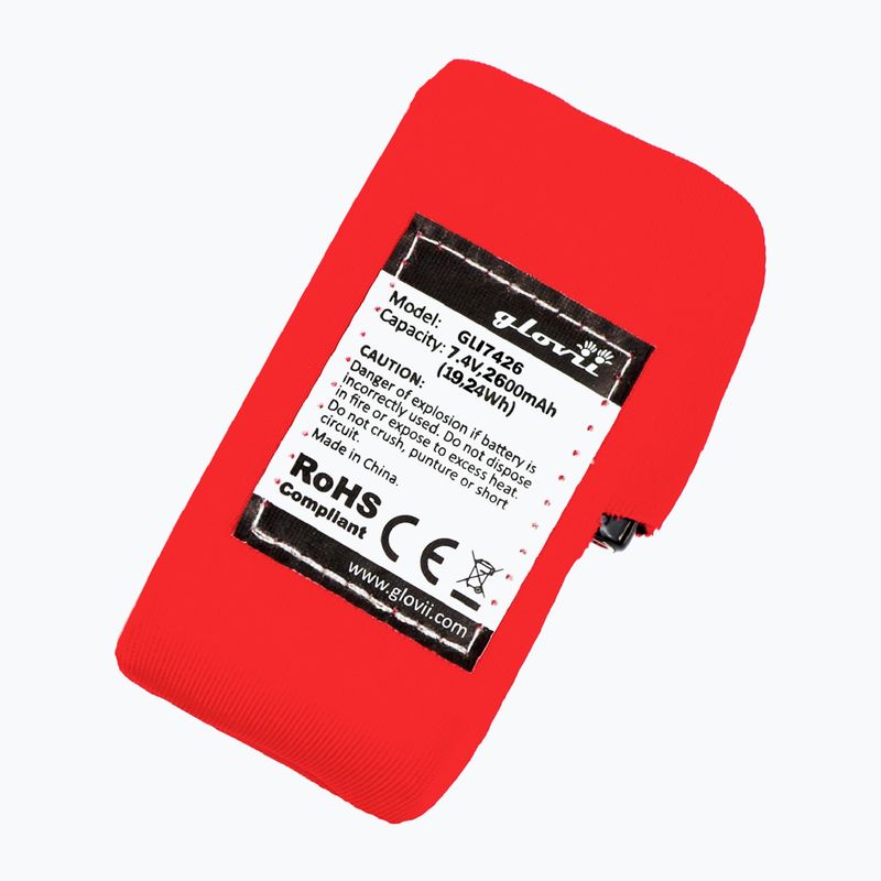 Batterie für Glovia beheiztes Sweatshirt und Hose GLI7426 rot 2