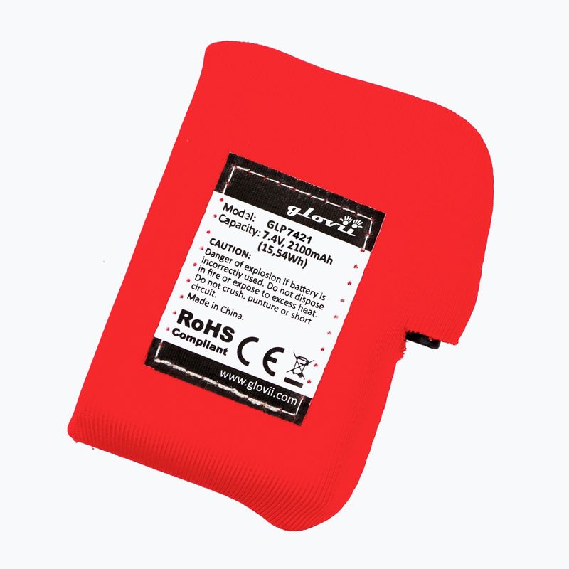 Batterie für Glovia Heizhandschuhe und Mützen GLP7421 rot 2