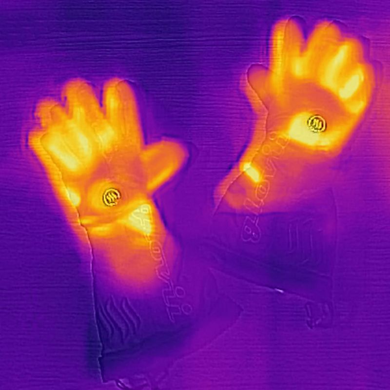 Glovii GS8 grau beheizte Skihandschuhe 9