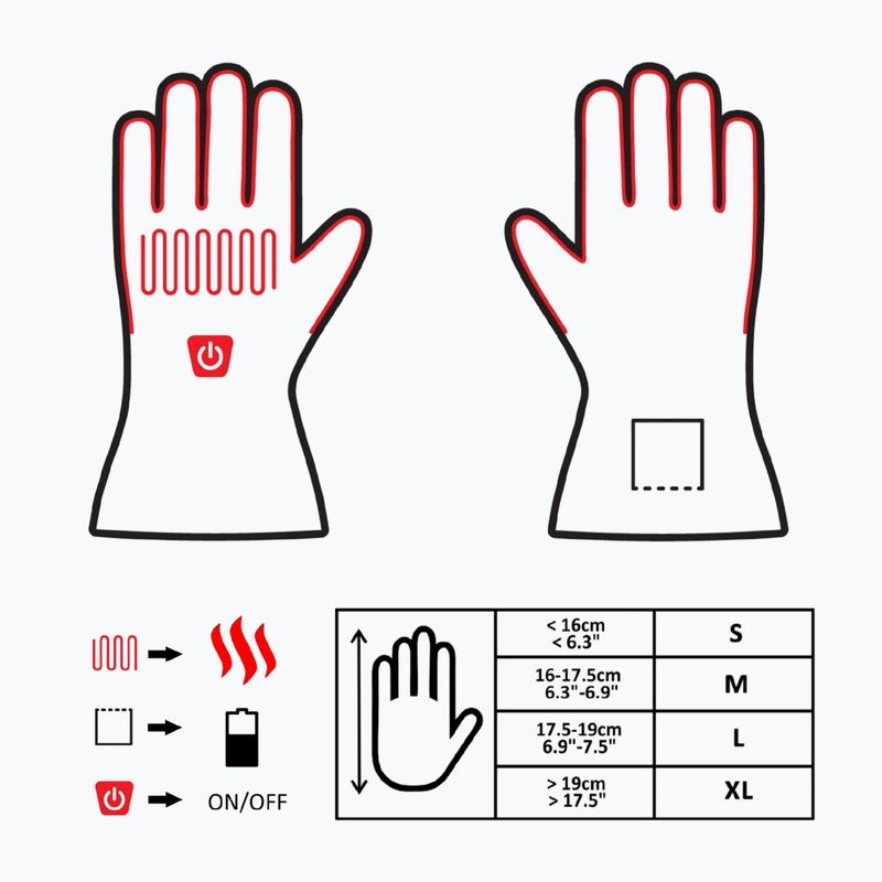 Glovia GS9 beheizte Skihandschuhe schwarz 14