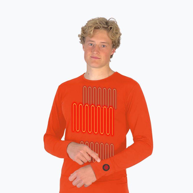 Glovii GJ1R beheiztes Sweatshirt rot