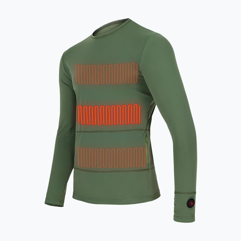 Glovii GJ1C grünes beheiztes Sweatshirt 4