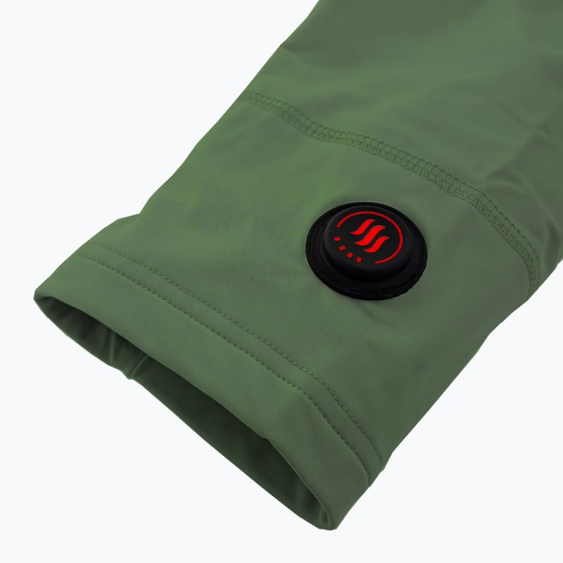 Glovii GJ1C grünes beheiztes Sweatshirt 11