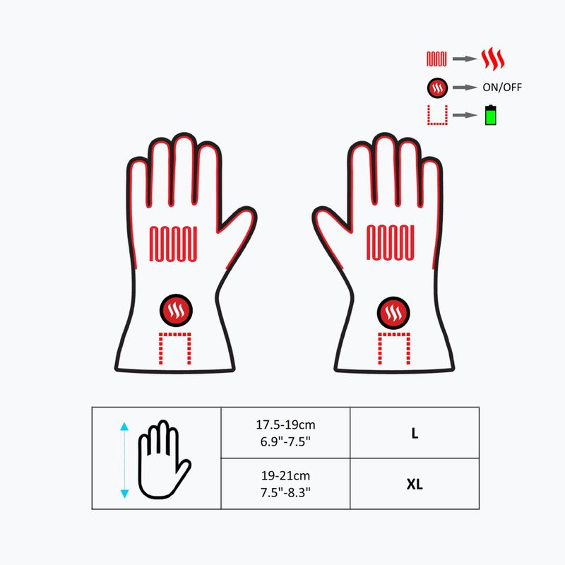 Glovii GS1 beheizte Handschuhe schwarz 9