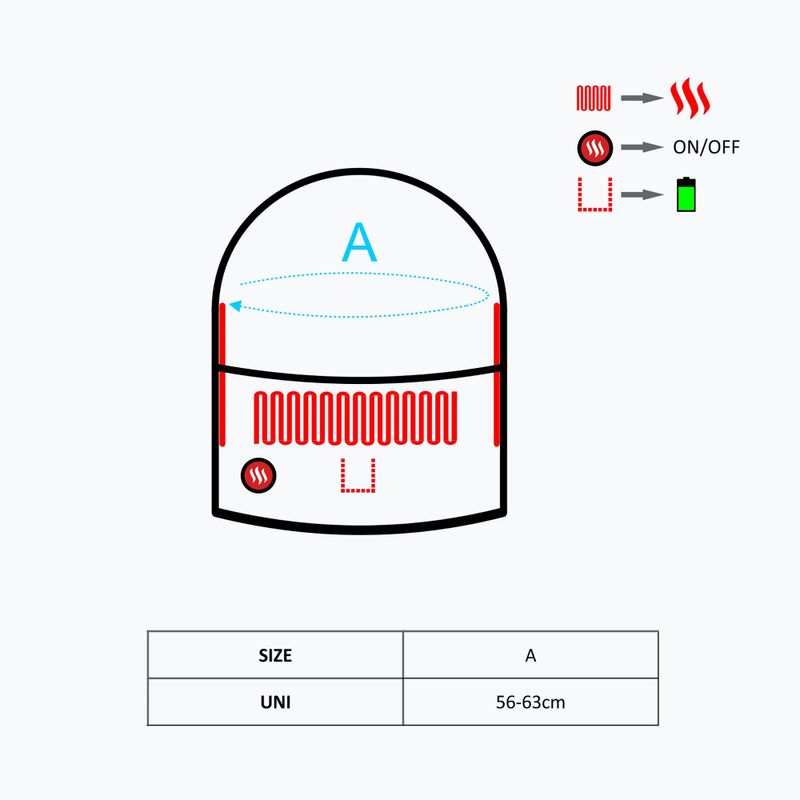 Glovii GHB Heizhaube schwarz 8