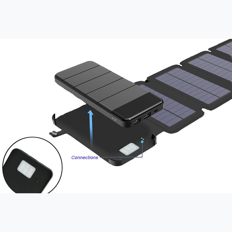 PowerNeed Solar-Powerbank 8000mAh schwarz 8