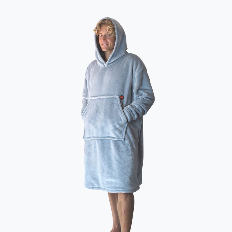 Glovii GU1G grau beheizter Poncho mit USB-Anschluss