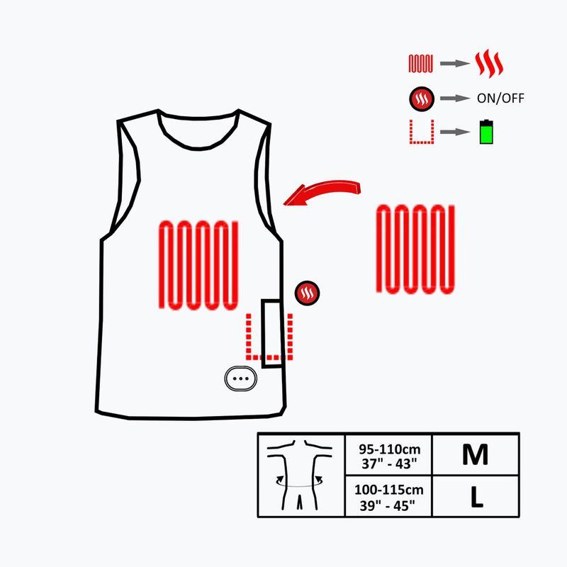 Glovii GMV1 Neopren Heizweste schwarz 9