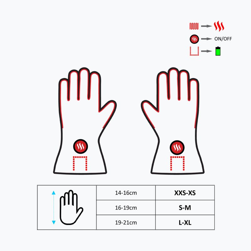 Glovii GLW beheizte Handschuhe schwarz 11