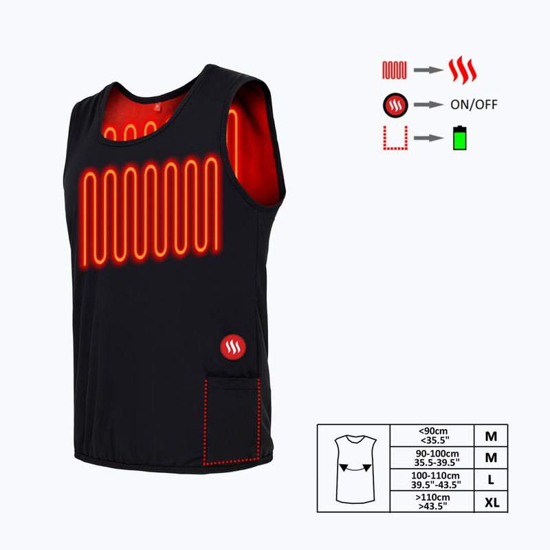 Glovii GV2 Heizweste schwarz 6