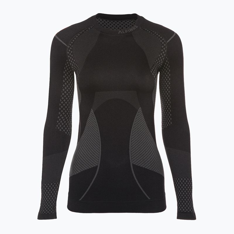 Women's Alpinus Active Base Layer Thermo-Sweatshirt schwarz/grau 4