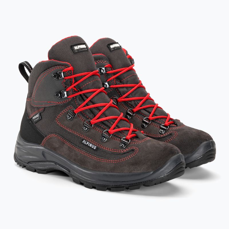 Alpinus Brahmatal High Active Trekkingstiefel graphit/rot 6