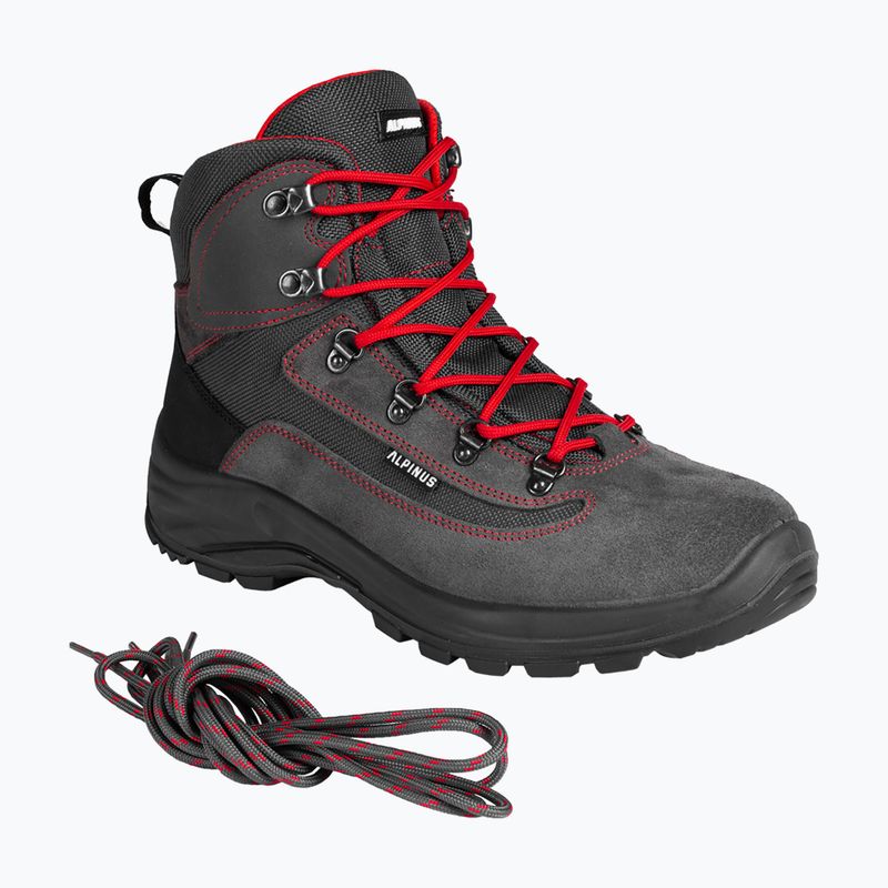 Alpinus Brahmatal High Active Trekkingstiefel graphit/rot 11