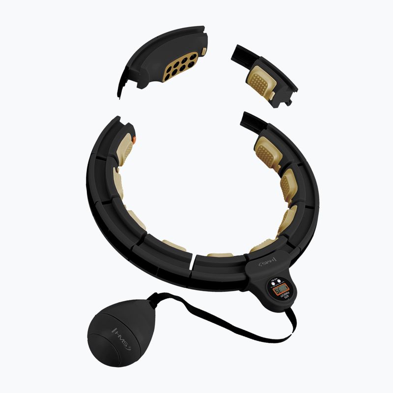 Hula-Hop mit Gewicht und Zähler HMS HHM13 schwarz/gold 4