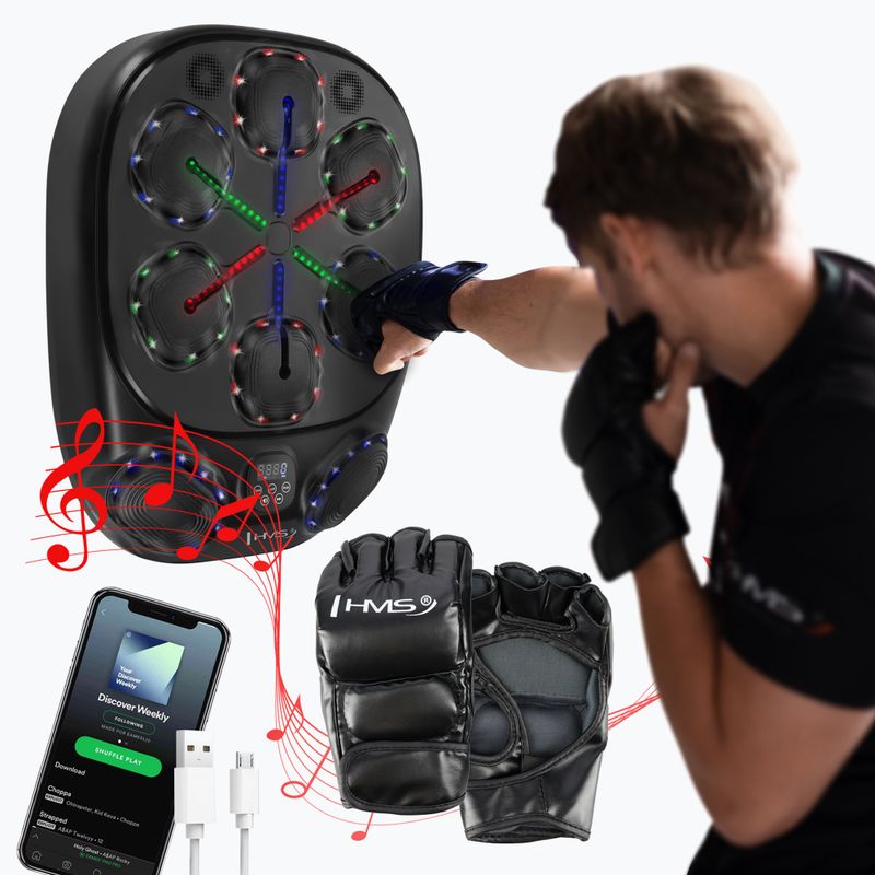 Elektronische Trainingsscheibe + Handschuhe HMS TB10 schwarz 5