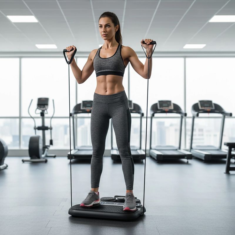 Multifunktionale Trainingsplattform mit Seilzügen HMS DBP01 black 8