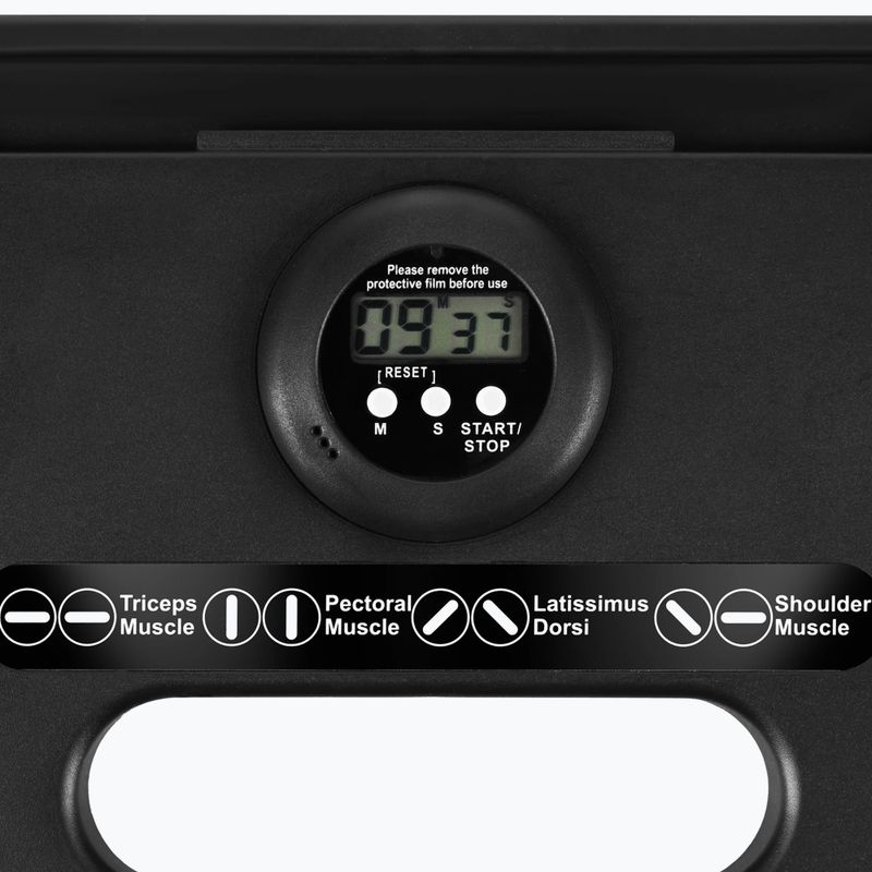 Multifunktionsbrett HMS DBP02 für Bauchmuskel- und Liegestütztraining mit Widerstandsbändern 3in1 black 6