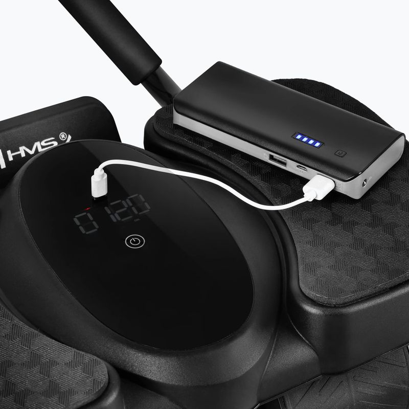 Automatisches Bauchmuskel-Trainingsrad mit Stütze und Display HMS KA40 black 7