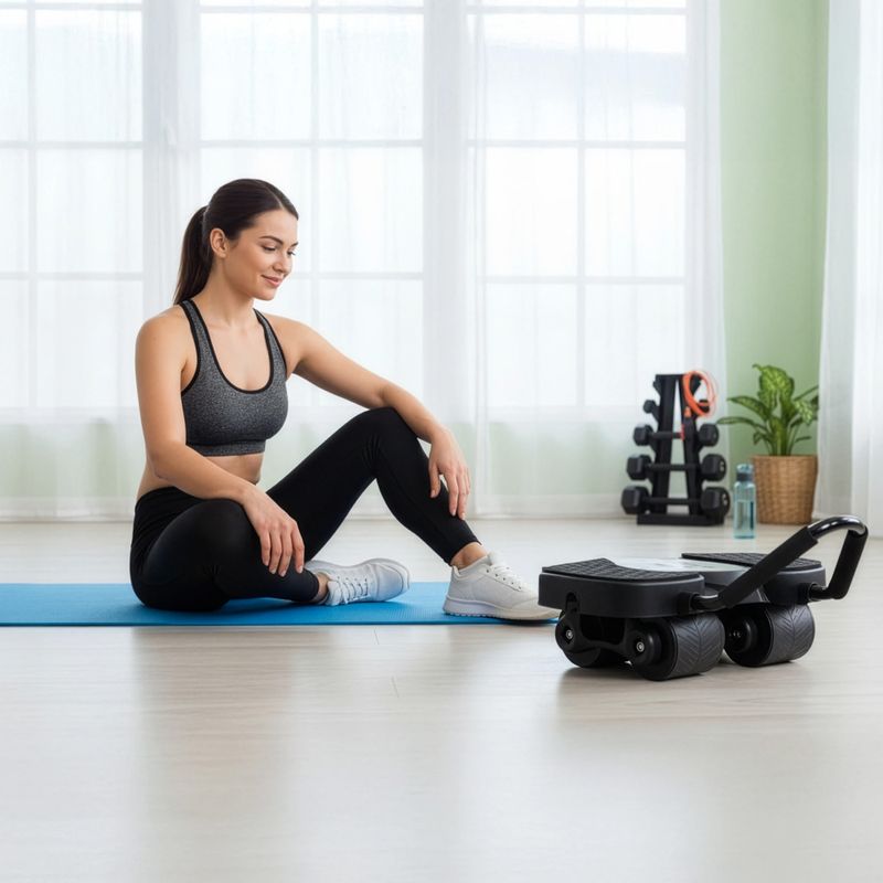 Ab-Roller mit Ellenbogenstütze und Display HMS KA40 black 11