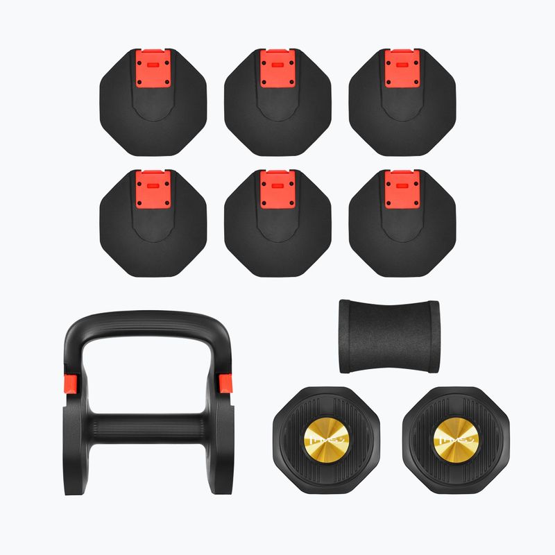 Verstellbare Hantel HMS HL05 3w1 11,34 kg kg black/red 3