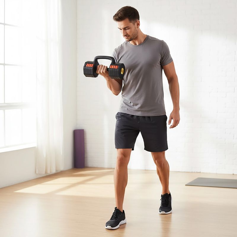 Verstellbare Hantel HMS HL05 3w1 11,34 kg kg black/red 9