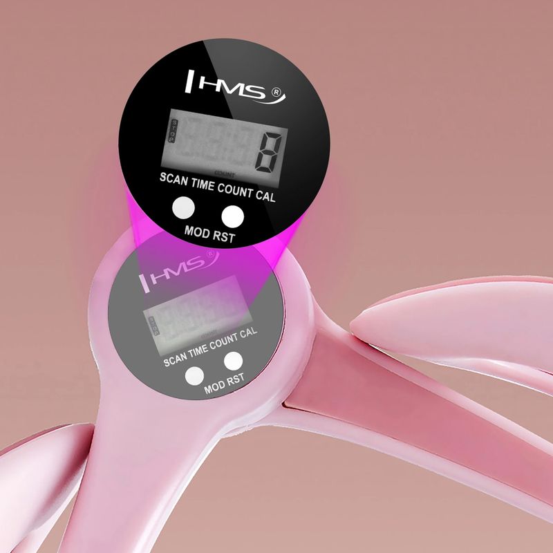 Fitness-Klammer HMS TM02 with counter TPE pink 7
