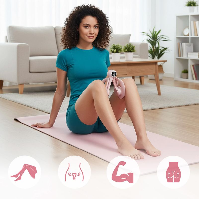 Fitness-Klammer HMS TM02 with counter TPE pink 11