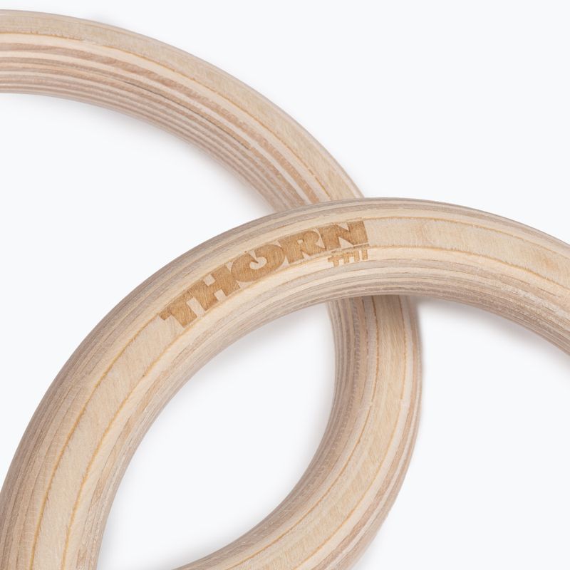 Gymnastikräder aus Holz mit Riemen THORN FIT 301637 2