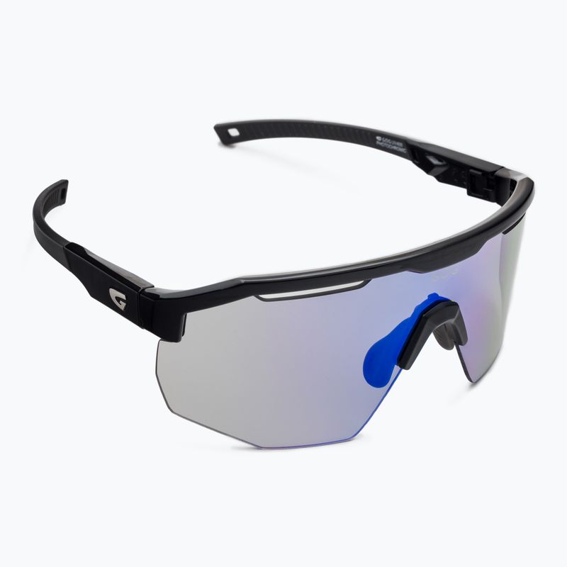 GOG Fahrradbrille Argo schwarz/grau/polychromatisch blau E507-1