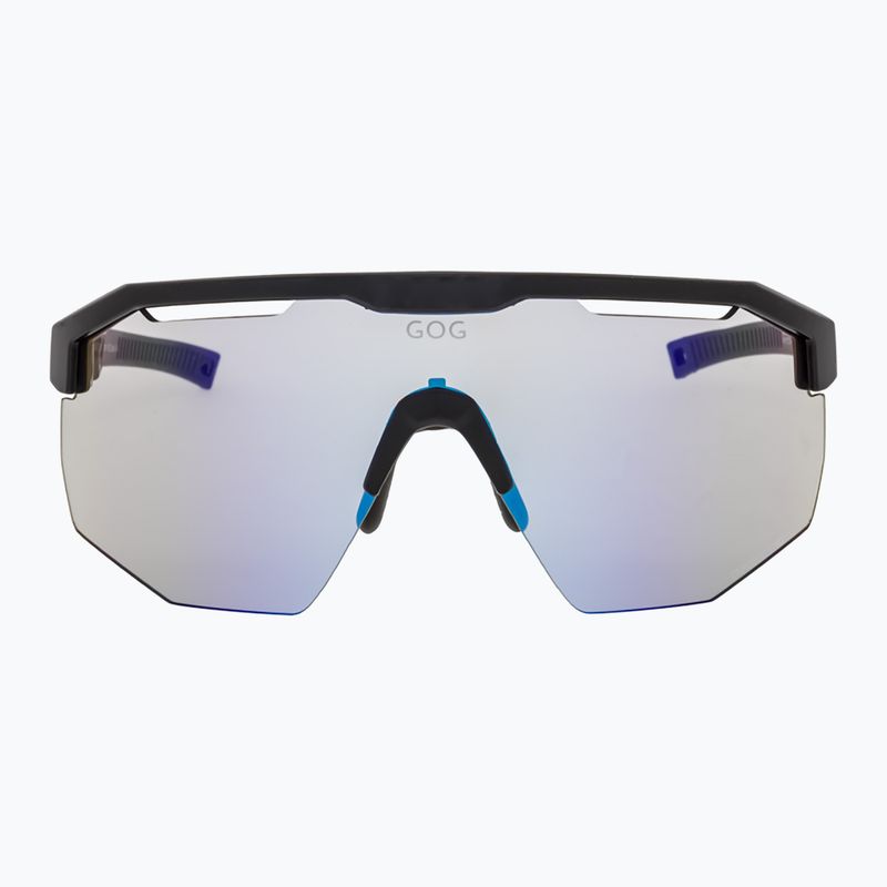 GOG Fahrradbrille Argo schwarz/grau/polychromatisch blau E507-1 6