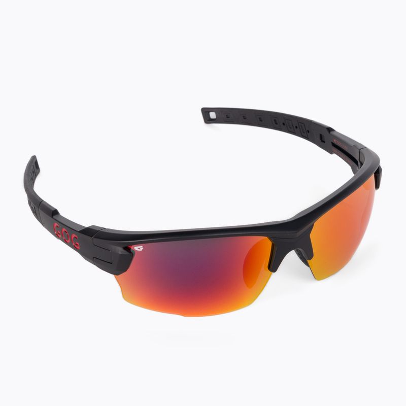 GOG Steno Fahrradbrille schwarz/rot E540